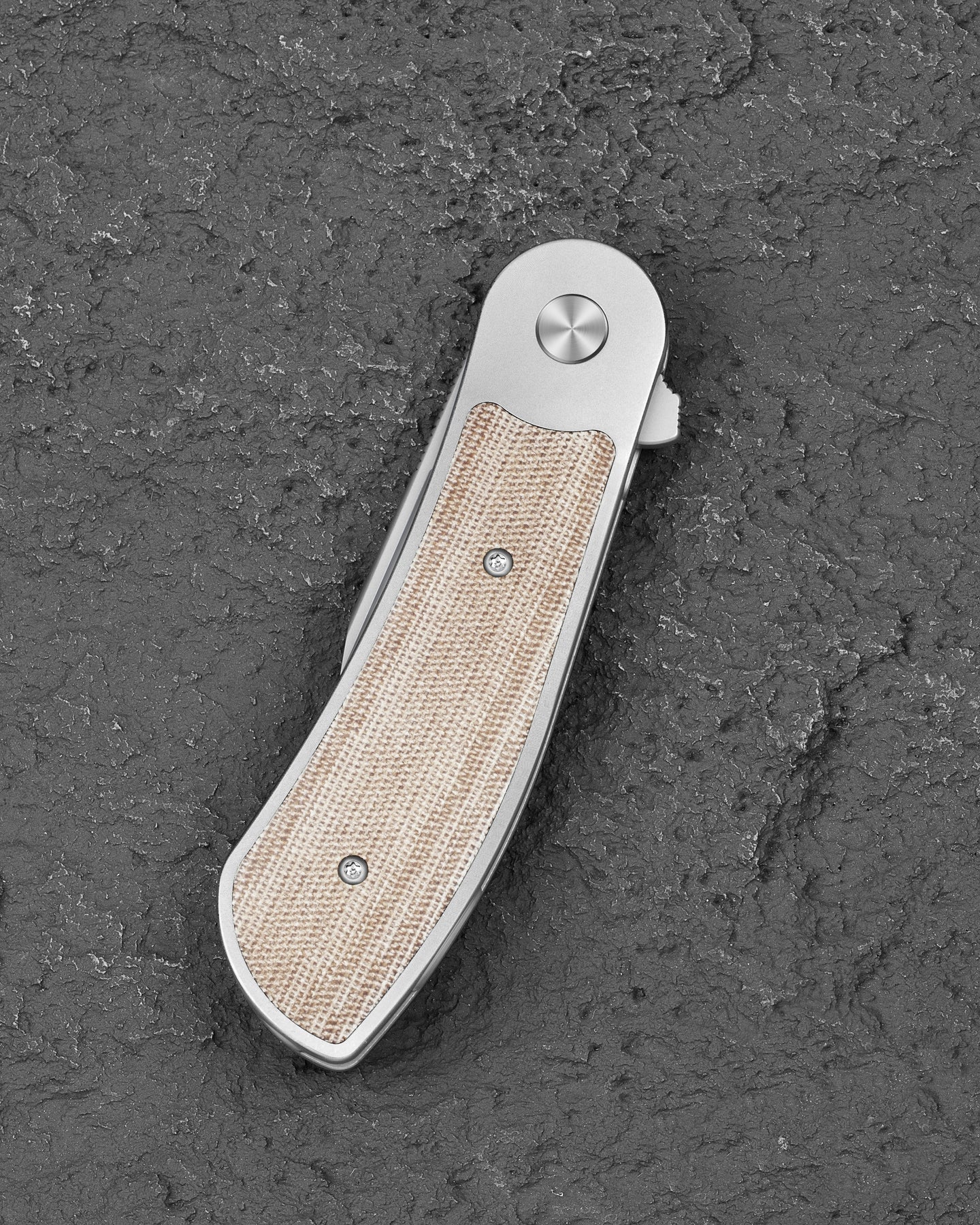 Bestech Vestige BT2411B MagnaCut Blade Titanium+Micarta Handle Frame Lock Folding Knife