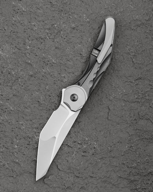 Bestech Excentrxc BT2412A M390 Blade Titanium Handle Frame Lock Folding Knife