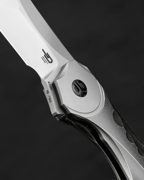 Bestech Excentrxc BT2412A M390 Blade Titanium Handle Frame Lock Folding Knife