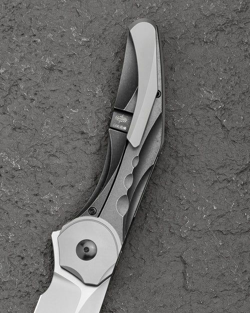 Bestech Excentrxc BT2412A M390 Blade Titanium Handle Frame Lock Folding Knife