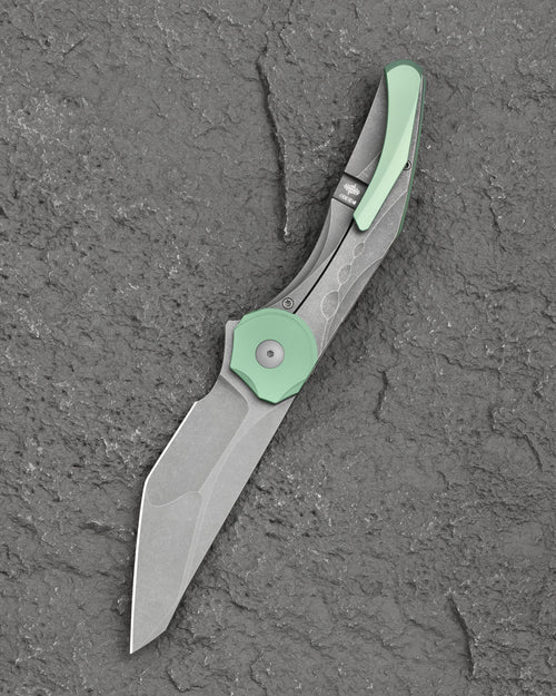 Bestech Excentrxc BT2412C M390 Blade Titanium Handle Frame Lock Folding Knife
