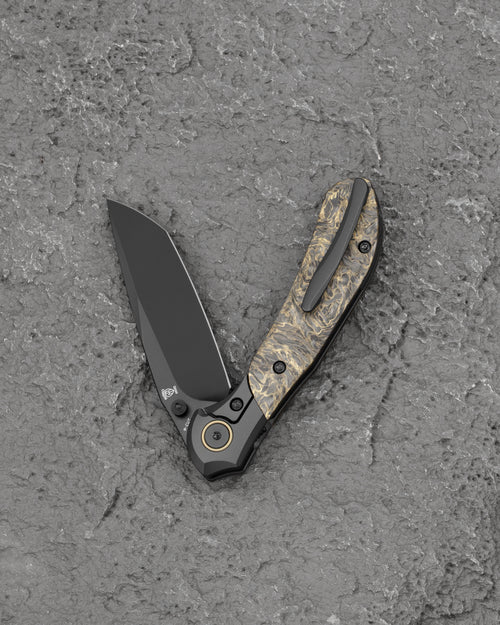 Bestech Constellation BT2501C Magnact Blade Titanium+Carbon Fiber Handle Frame Lock Folding Knife