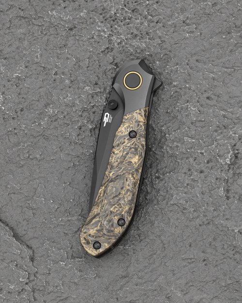 Bestech Constellation BT2501C Magnact Blade Titanium+Carbon Fiber Handle Frame Lock Folding Knife
