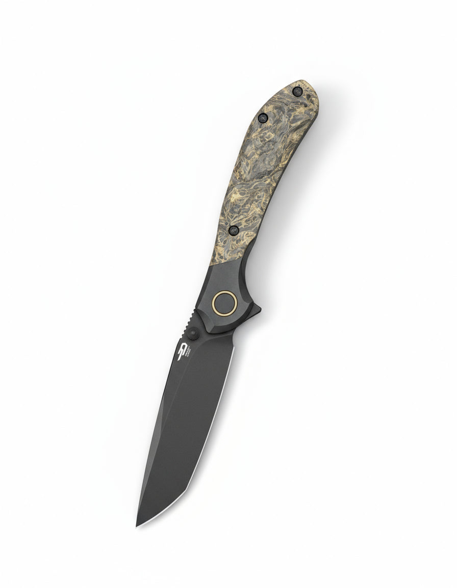 Bestech Constellation BT2501C Magnact Blade Titanium+Carbon Fiber Handle Frame Lock Folding Knife