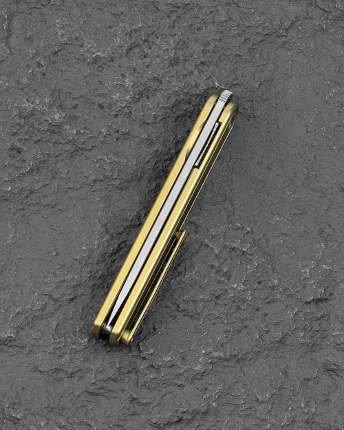 Bestech INK BT2502B MagnaCut Blade Bronze Titanium Handle Liner Lock Folding Knife