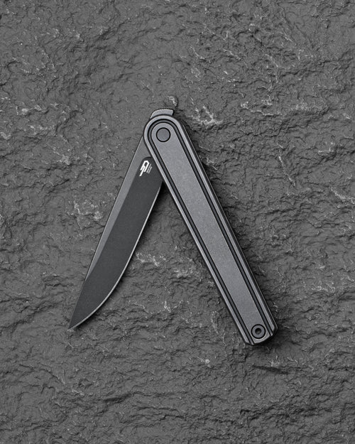 Bestech INK BT2502D MagnaCut Blade Black Titanium Handle Liner Lock Folding Knife