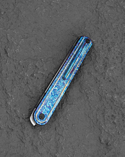 Bestech INK BT2502E MagnaCut Blade Anodizing Titanium Handle Liner Lock Folding Knife