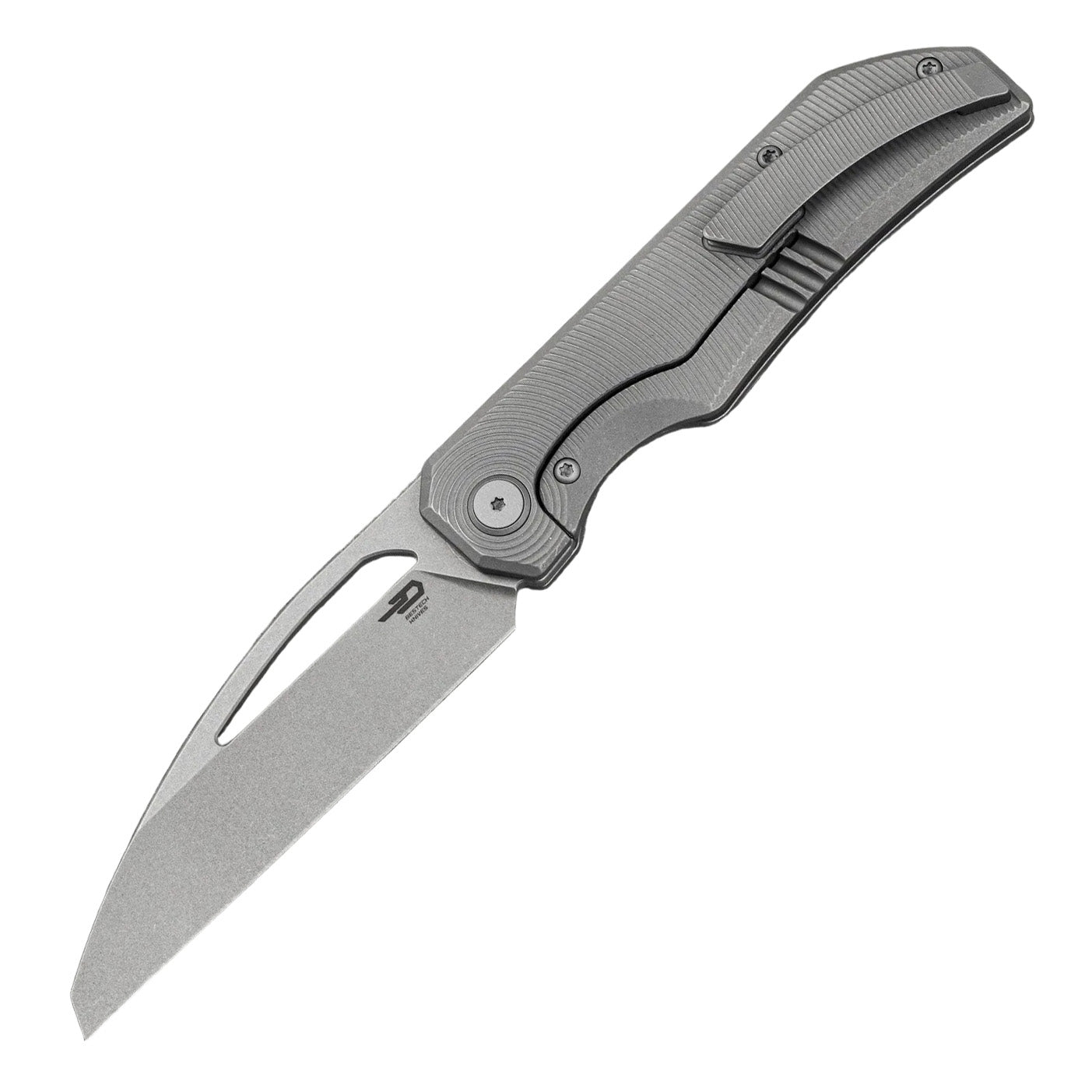 Cuchillo Plegable Bestech Taipan BT2503F-L (Versión para Zurdos) con Vaciados Cóncavos, Hoja MagnaCut y Mango de Titanio con Bloqueo de Marco
