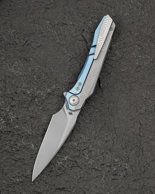 Bestech Wet Nellie BT2505A MagnaCut Blade Titanium Handle Button Frame Lock