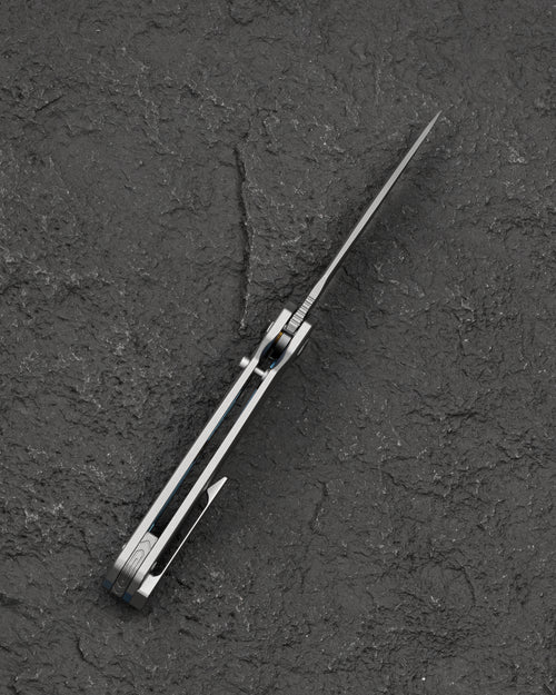 Bestech Wet Nellie BT2505A MagnaCut Blade Titanium Handle Button Frame Lock