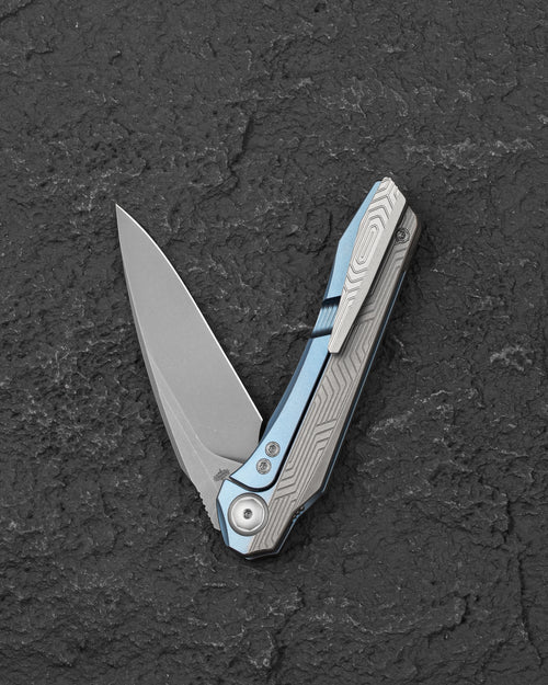 Bestech Wet Nellie BT2505A MagnaCut Blade Titanium Handle Button Frame Lock