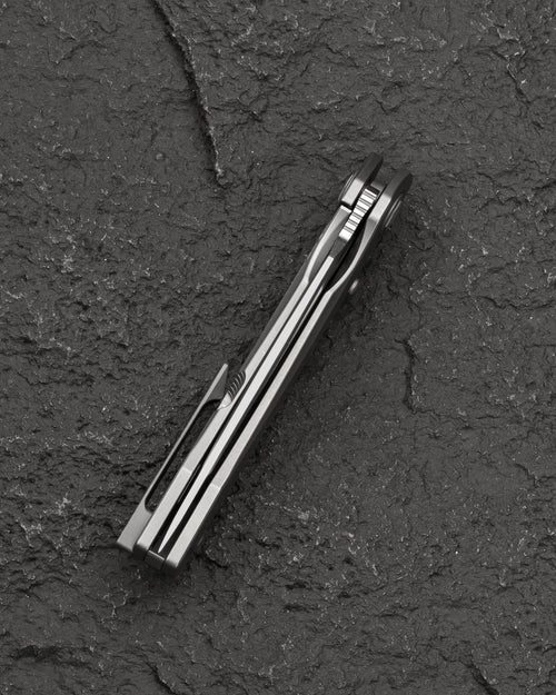 Bestech Wet Nellie BT2505B MagnaCut Blade Titanium Handle Button Frame Lock