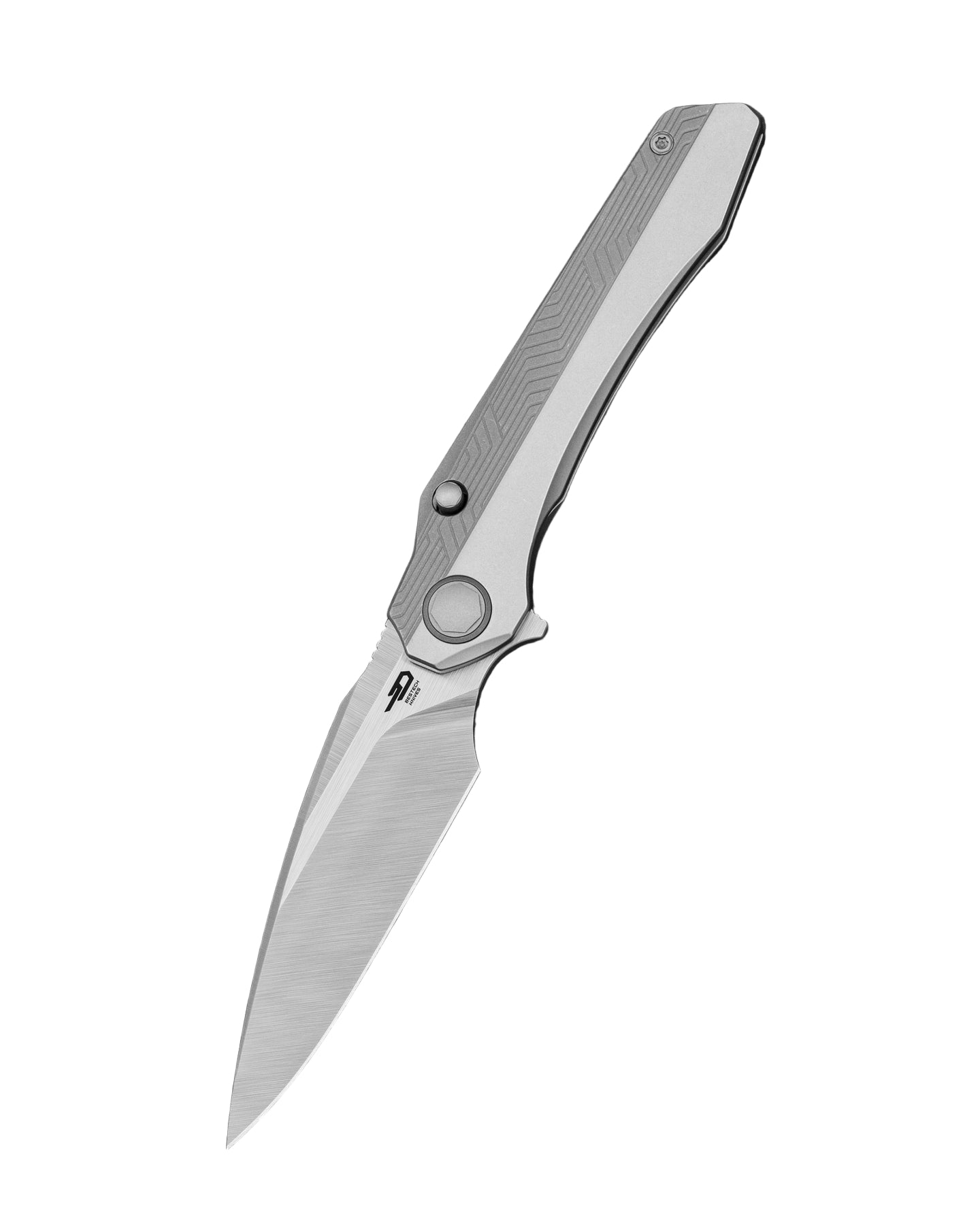 Bestech Wet Nellie BT2505B MagnaCut Blade Titanium Handle Button Frame Lock