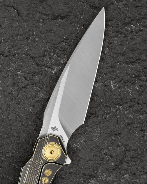 Bestech Wet Nellie BT2505C MagnaCut Blade Titanium Handle Button Frame Lock