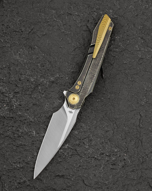 Bestech Wet Nellie BT2505C MagnaCut Blade Titanium Handle Button Frame Lock