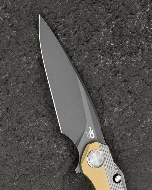 Bestech Wet Nellie BT2505D MagnaCut Blade Titanium Handle Button Frame Lock