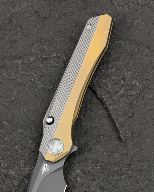 Bestech Wet Nellie BT2505D MagnaCut Blade Titanium Handle Button Frame Lock