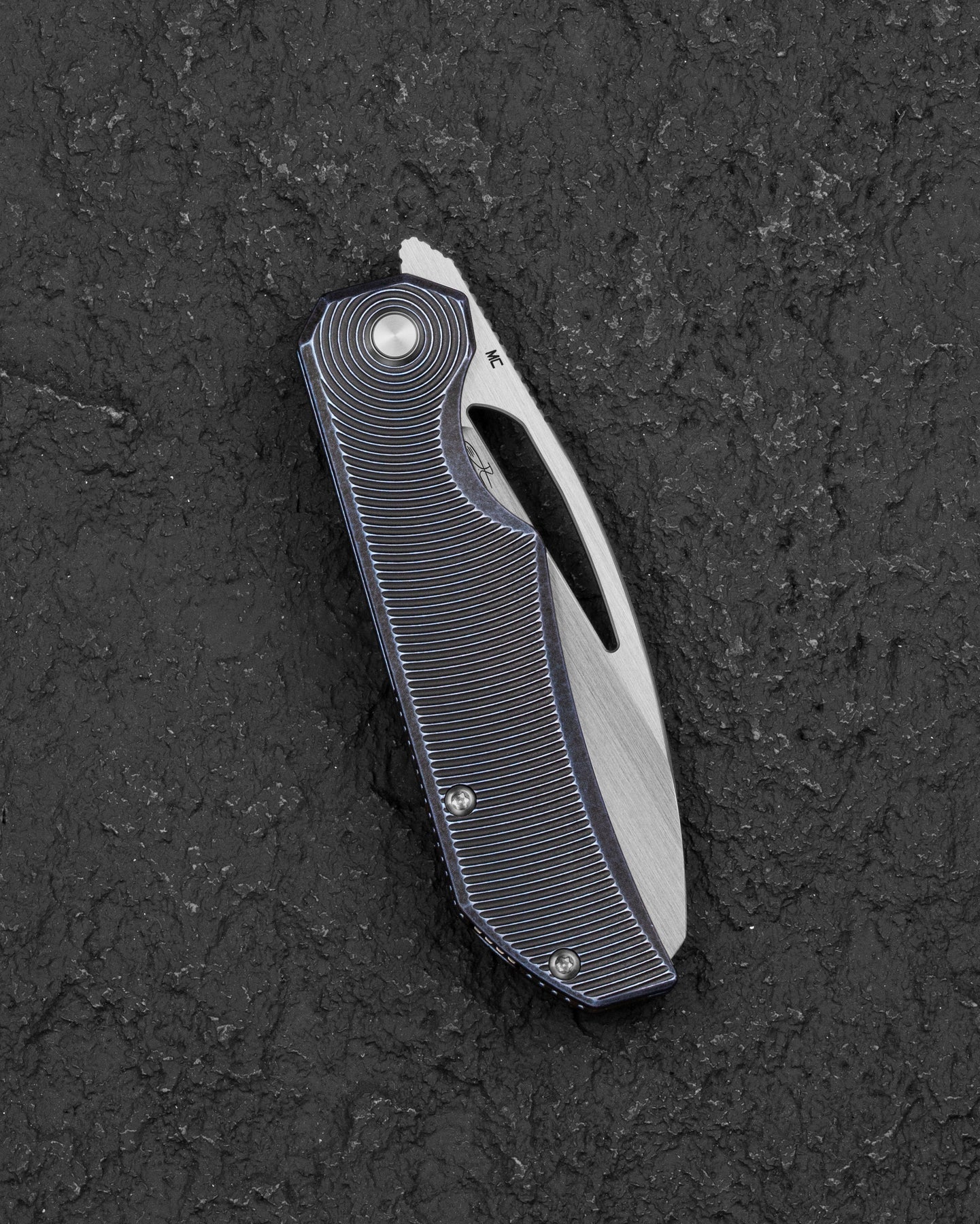 Bestech Mini Taipan BT2603D-L MagnaCut Blade Titanium Handle Frame Lock Folding Knife