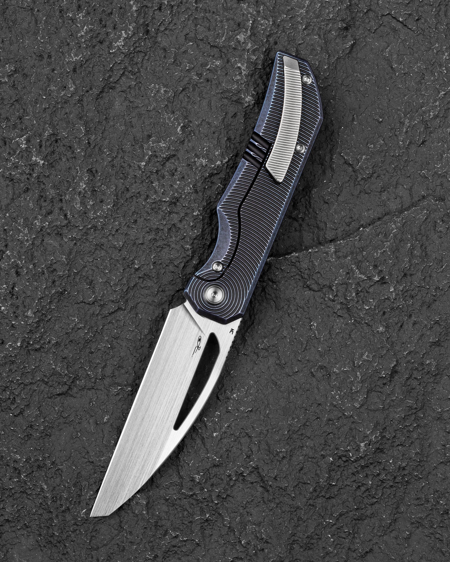 Bestech Mini Taipan BT2603D MagnaCut Blade Titanium Handle Frame Lock Folding Knife