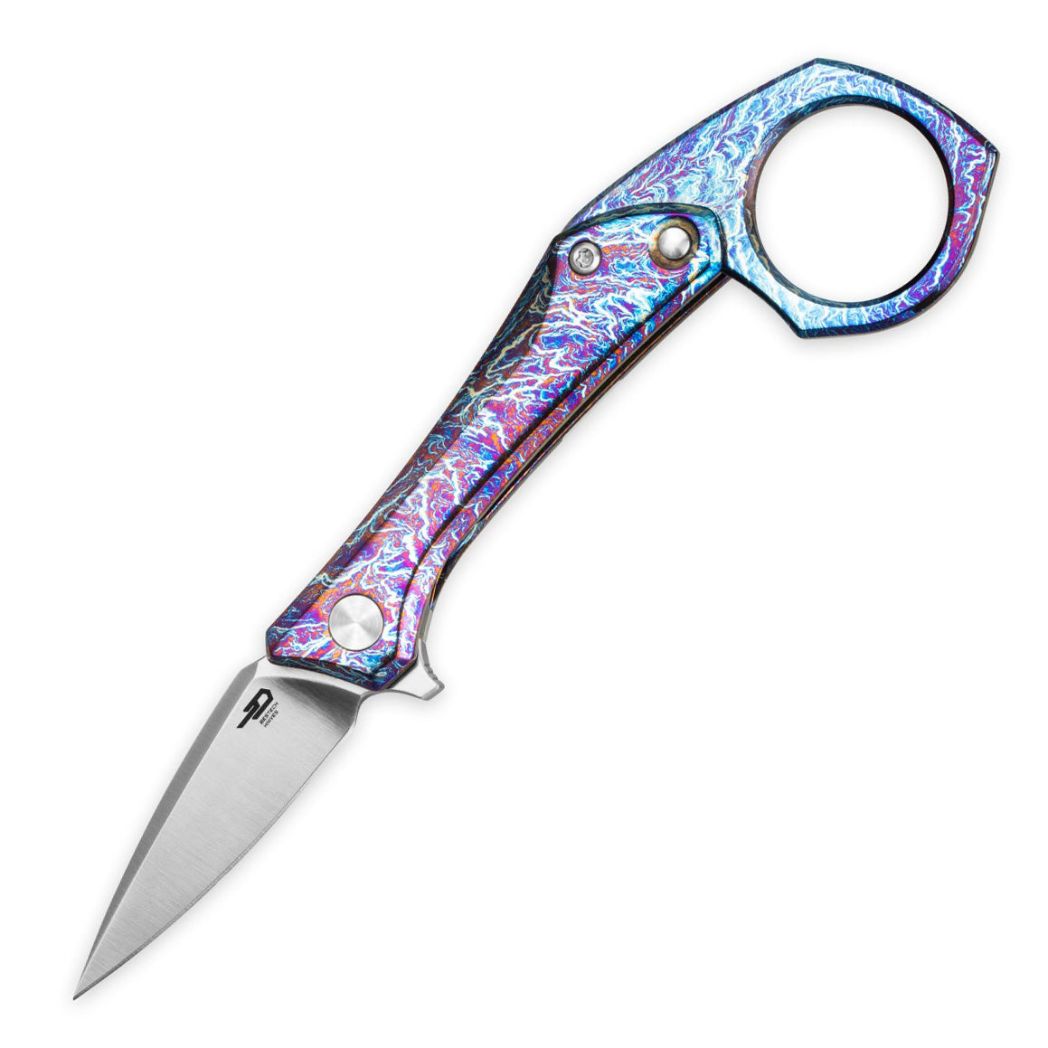 Bestech DUCI BT2605D Black CPM-20CV Blade Titanium Handle Frame Lock Folding Knives