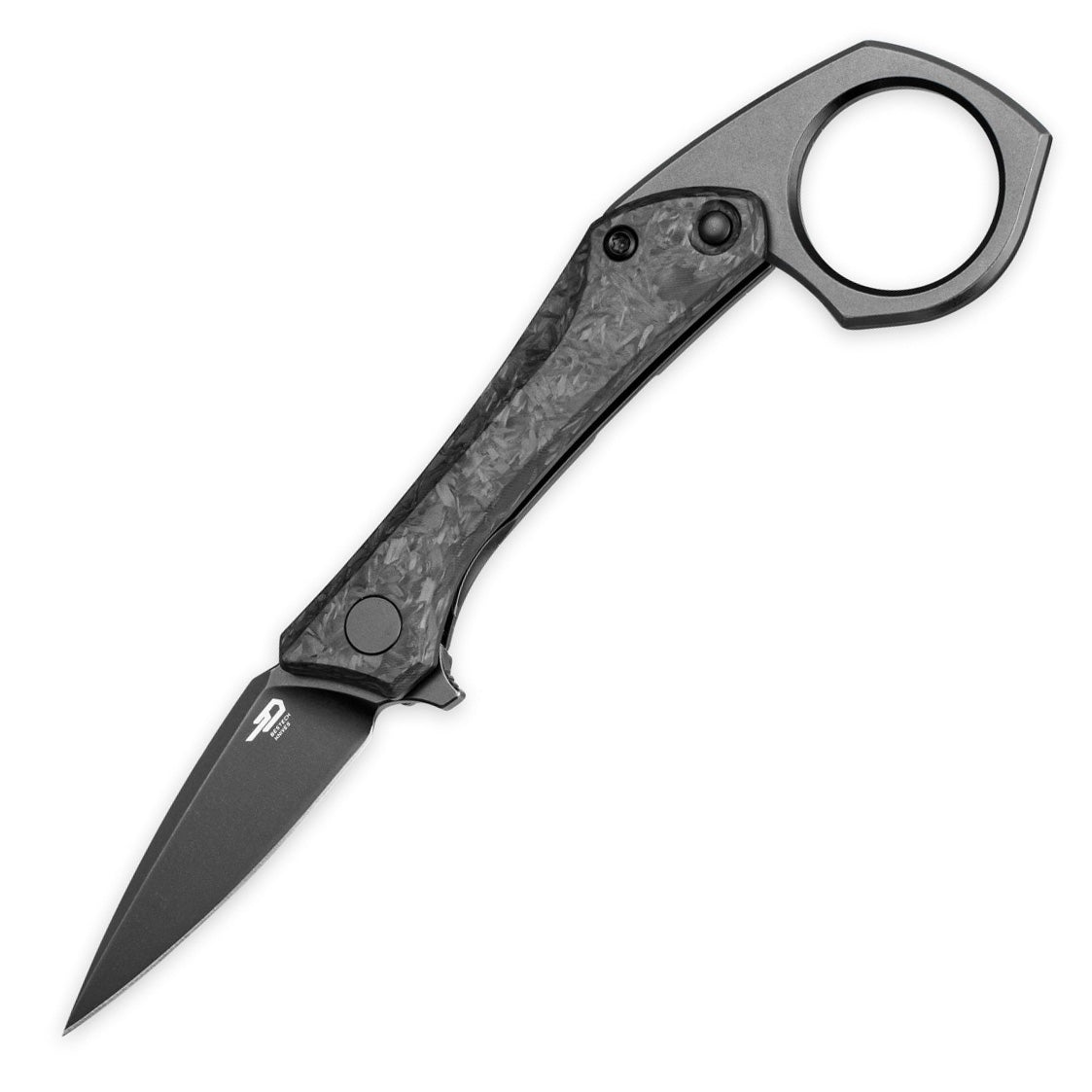 Bestech DUCI BT2605F Black CPM-20CV Blade Titanium Handle Frame Lock Folding Knives