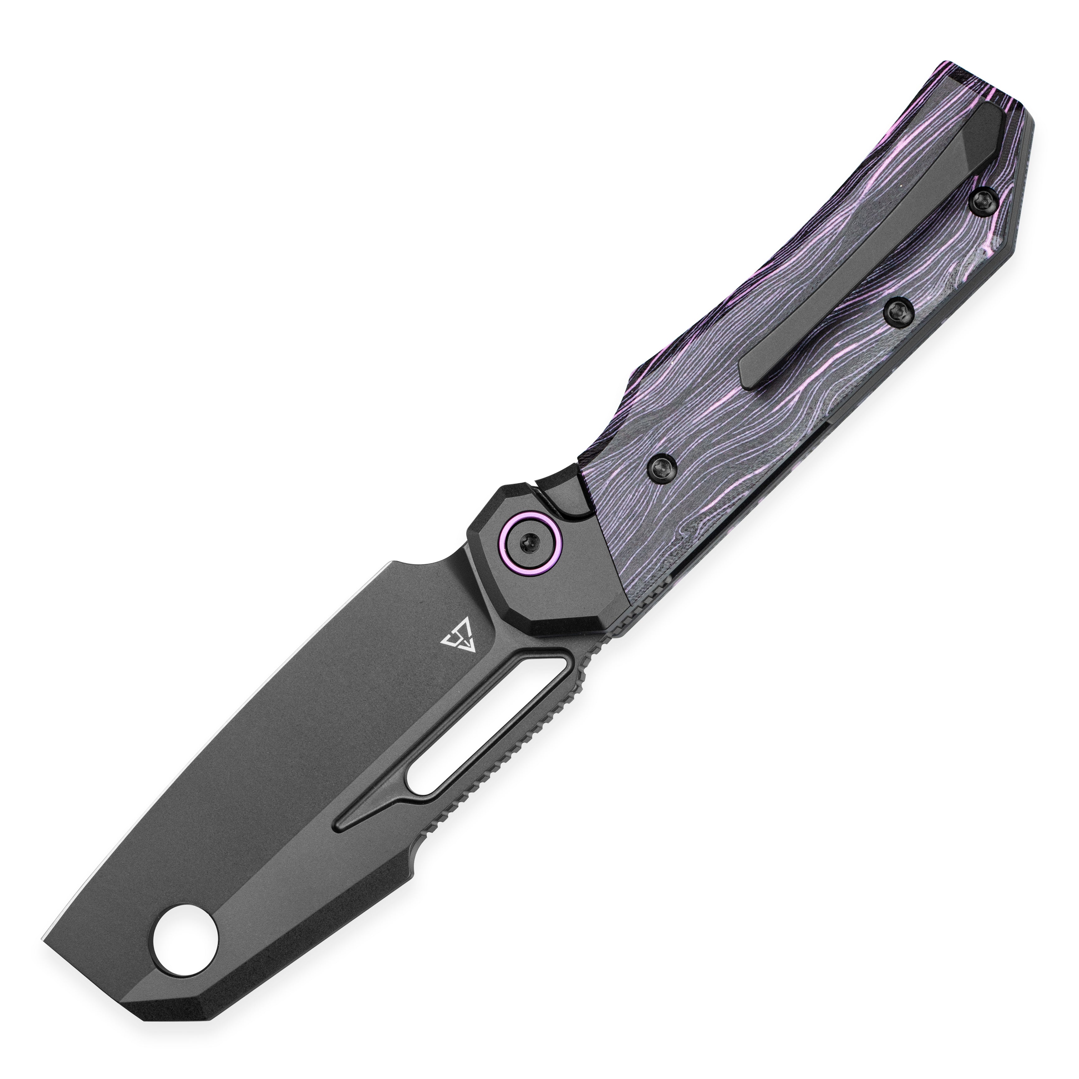 Bestech Nyrrdreki BT2607B M390 Blade Titanium + G10 Handle Button Frame Lock Folding Knife