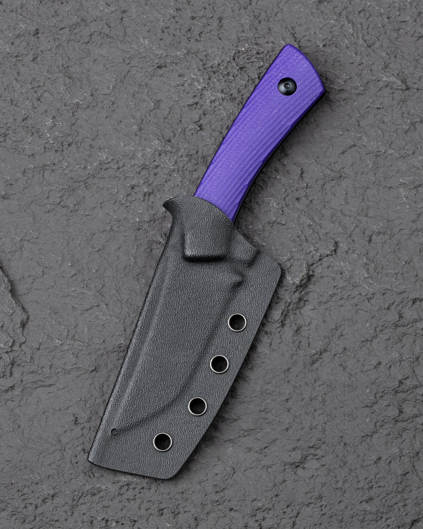 Bestech Step BFK06C D2 Blade Purple G10 Handle with Kydex Sheath Fixed Blade Knife