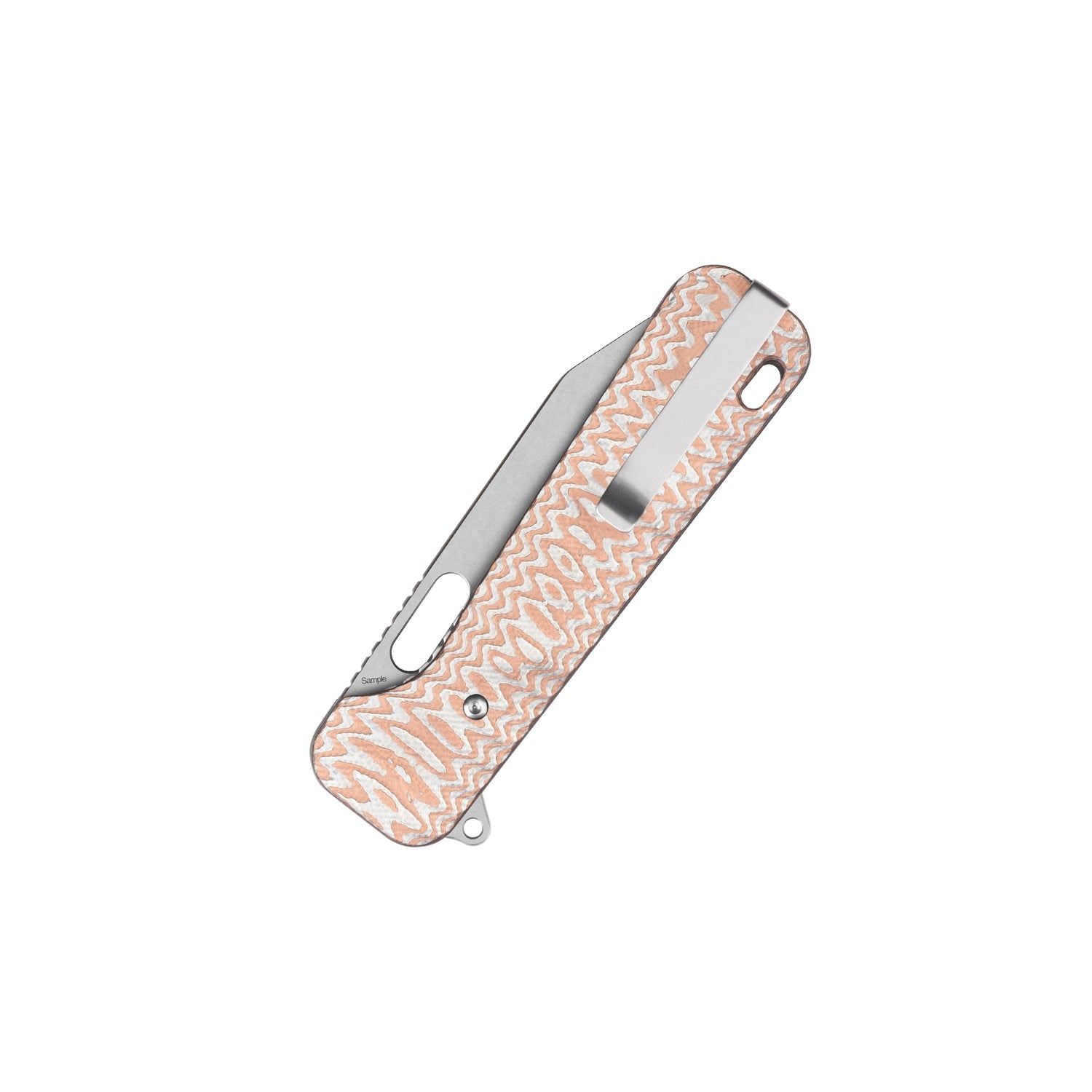 QSP Chameleon QS180-C1 14C28N Blade G10 with Copper and Aluminum Foil Handle Liner Lock Folding Knife