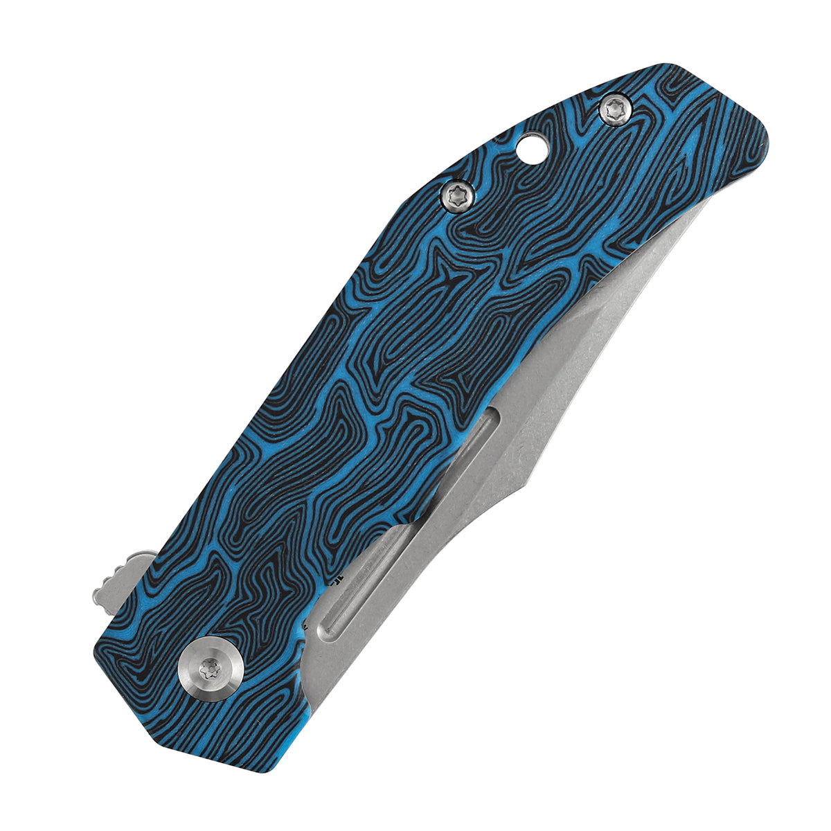Tenable Orion B1089A1 Stonewashed 14C28N Blade Black & Red G-mascus Handle Liner Lock Folding Knife