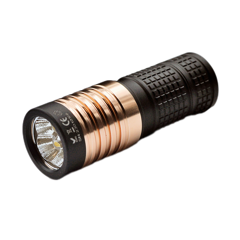 Manker Flashlight E14 IV Brightest EDC Flashlight Dual Use 18650 and 18350 Battery