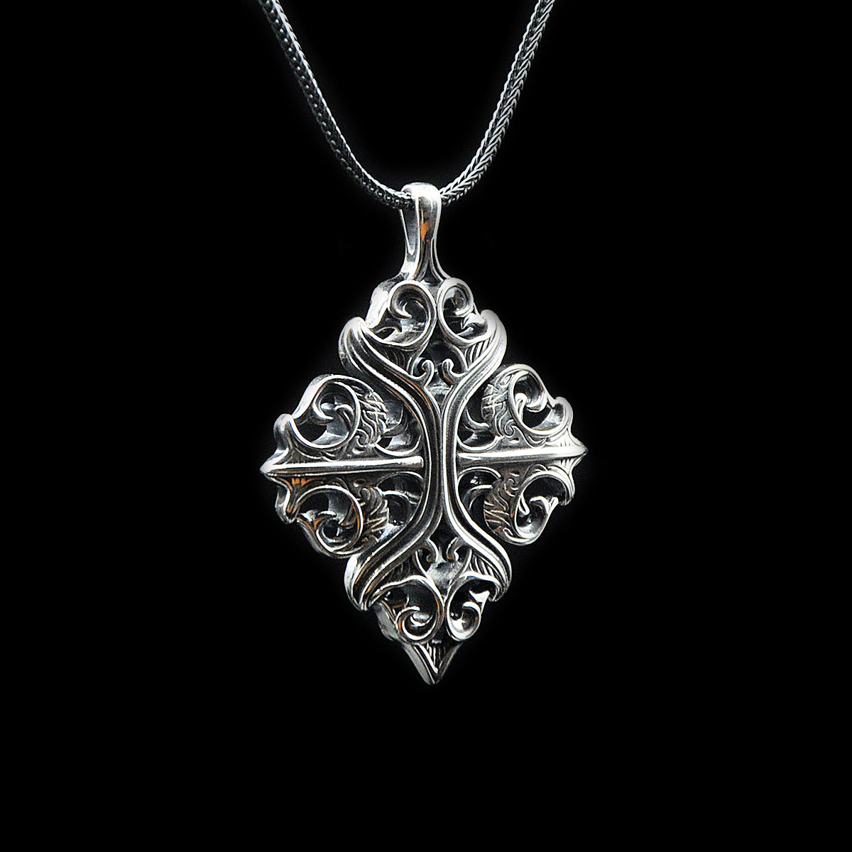 DYQ Jewelry Kabala Men's Necklace Pendant 925 Silver Men's jewelry brand