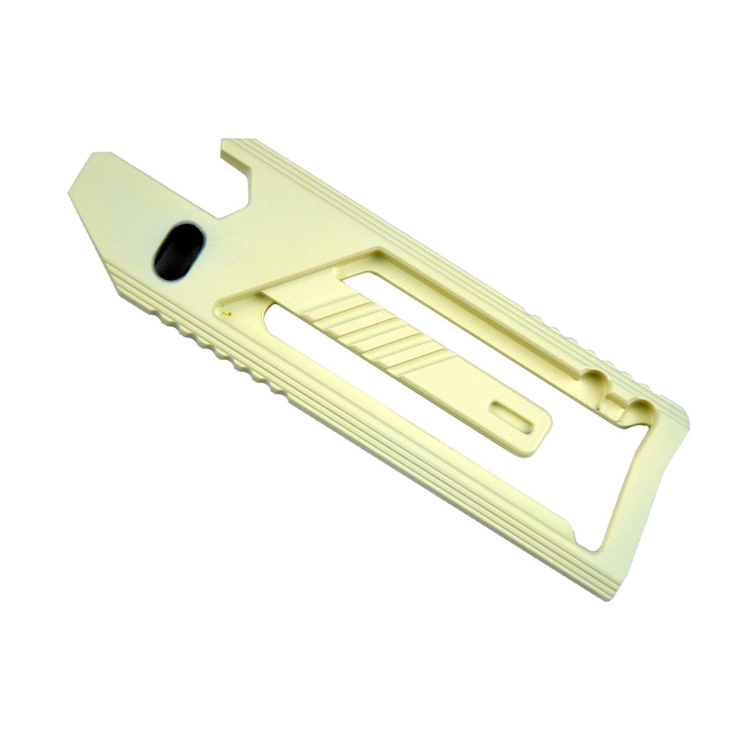 SnakeSword Honey Badger II Titanium Alloy Utility Knife White Cerakote Limied