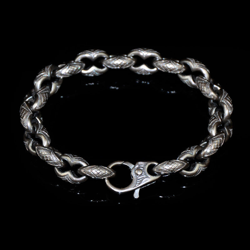 DYQ Jewelry Sparta 925 Silver Bracelet For Men Gentleman Bracelet