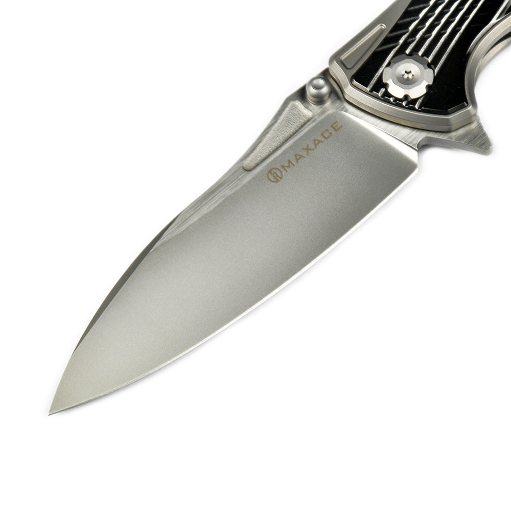 Maxace Corvus-III MC301 M390 Blade Titanium With Zirconium Handle Frame Lock Folding Knife