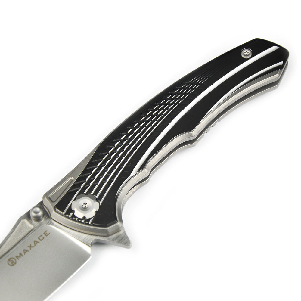 Maxace Corvus-III MC301 M390 Blade Titanium With Zirconium Handle Frame Lock Folding Knife