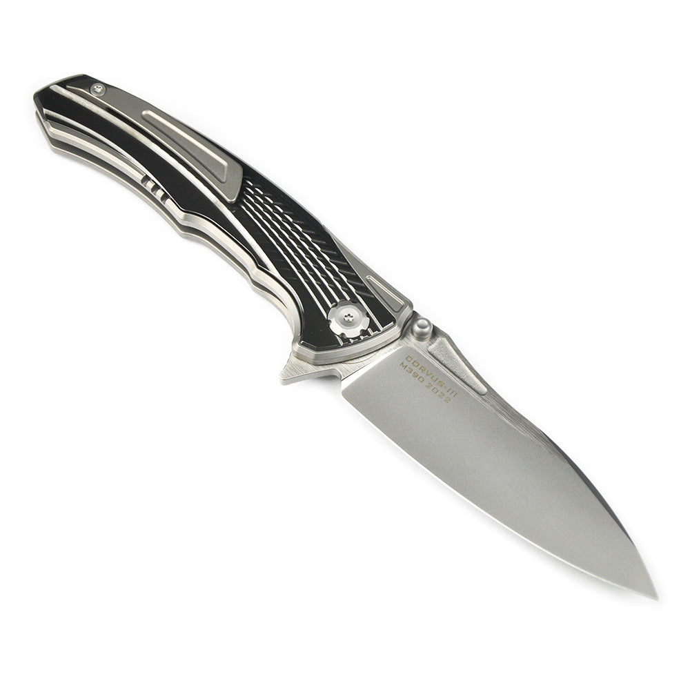 Maxace Corvus-III MC301 M390 Blade Titanium With Zirconium Handle Frame Lock Folding Knife
