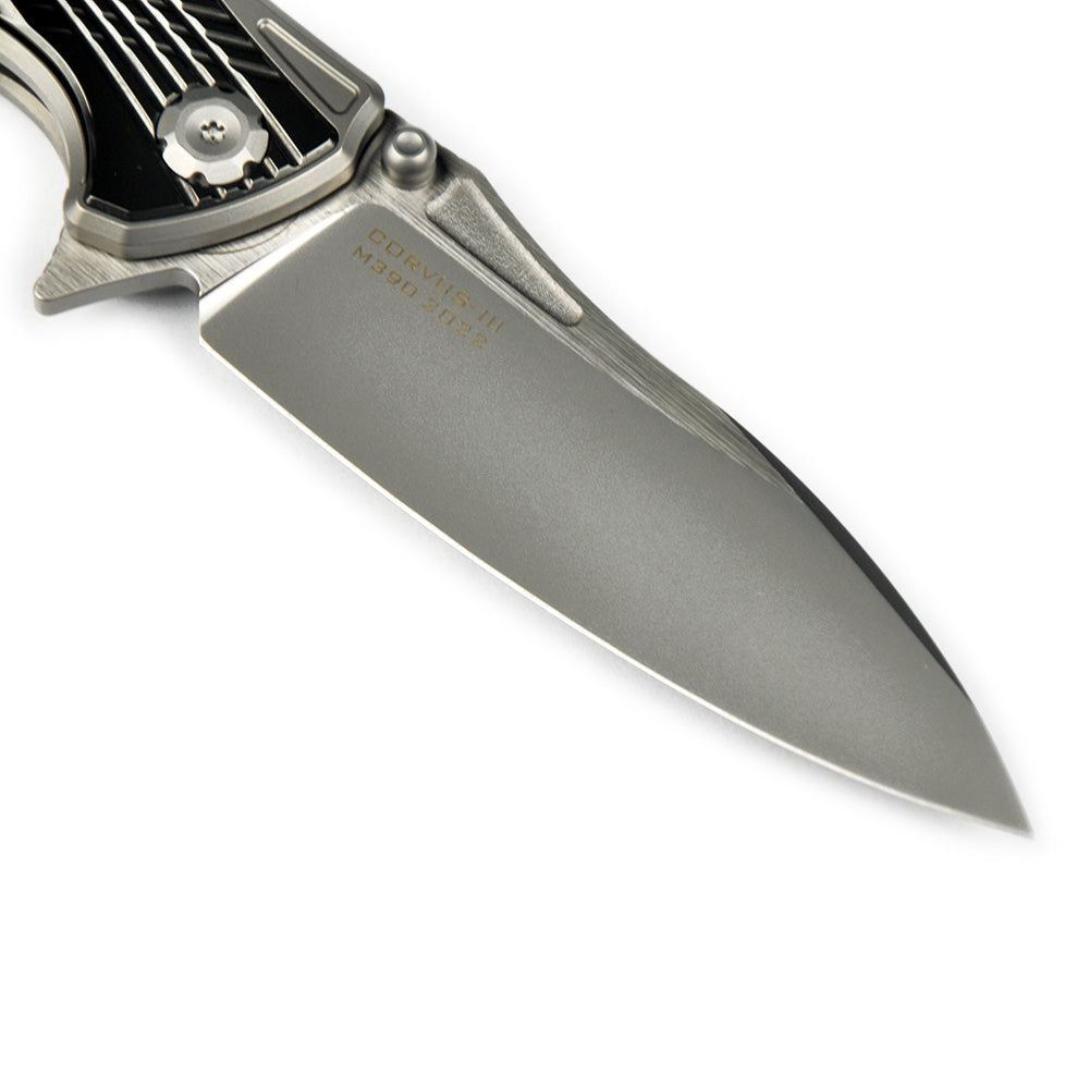 Maxace Corvus-III MC301 M390 Blade Titanium With Zirconium Handle Frame Lock Folding Knife