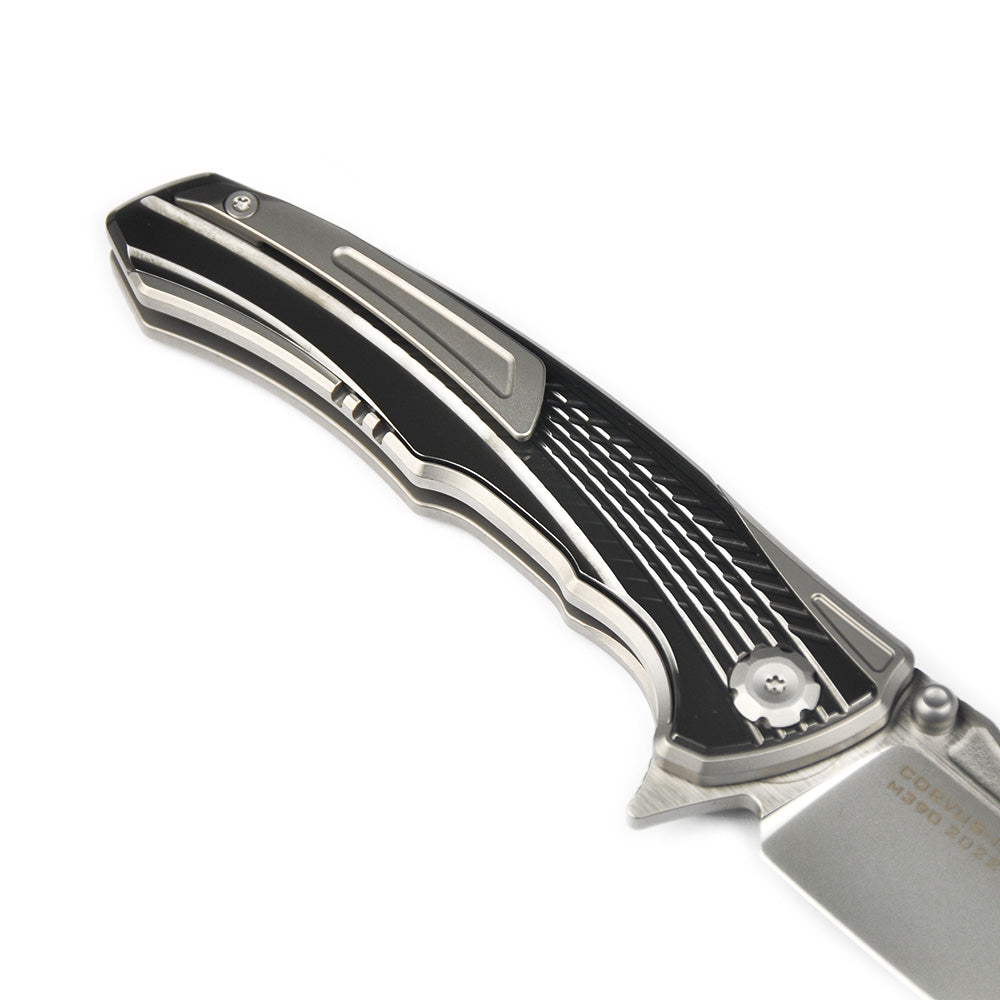 Maxace Corvus-III MC301 M390 Blade Titanium With Zirconium Handle Frame Lock Folding Knife