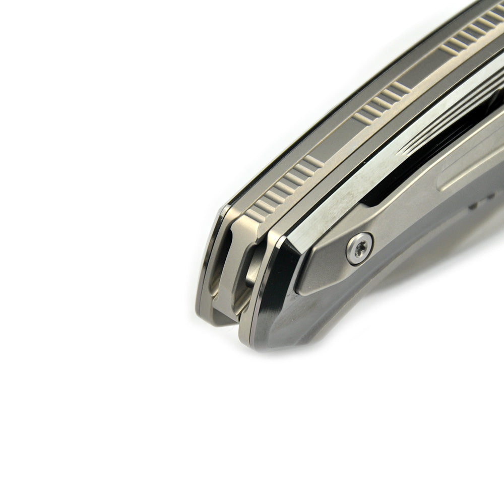 Maxace Corvus-III MC301 M390 Blade Titanium With Zirconium Handle Frame Lock Folding Knife