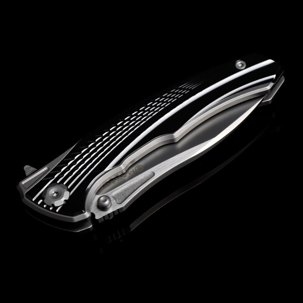 Maxace Corvus-III MC301 M390 Blade Titanium With Zirconium Handle Frame Lock Folding Knife