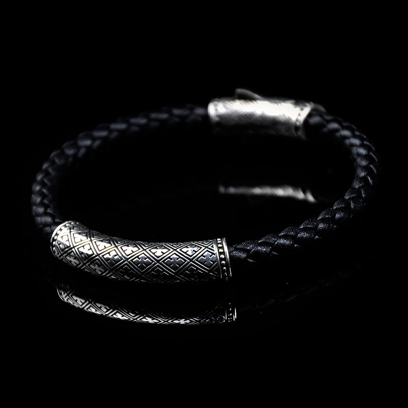 DYQ Jewelry Multiply Cowhide woven Bracelet mens leather bracelets designer