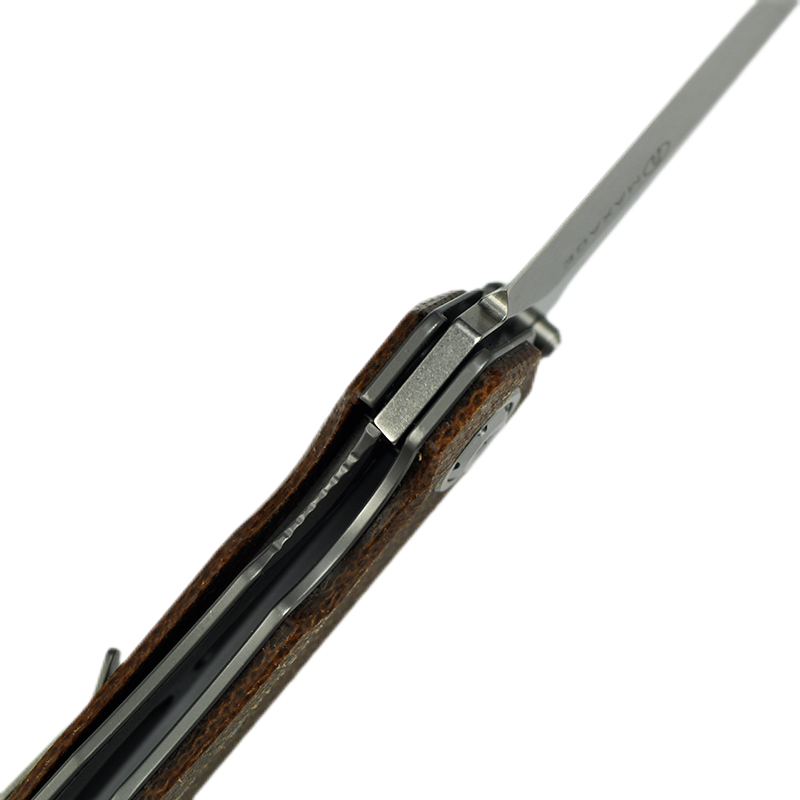 Maxace Samurai 2.0 MSM206 K110 Blade Micrata Brown Handle Liner Lock Folding Knife