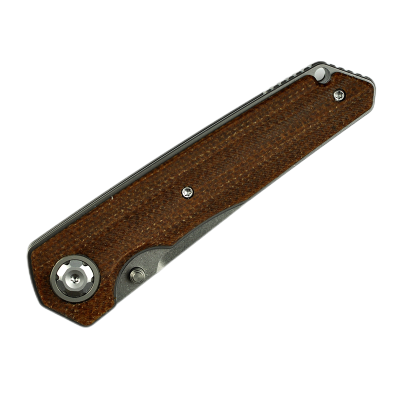 Maxace Samurai 2.0 MSM206 K110 Blade Micrata Brown Handle Liner Lock Folding Knife