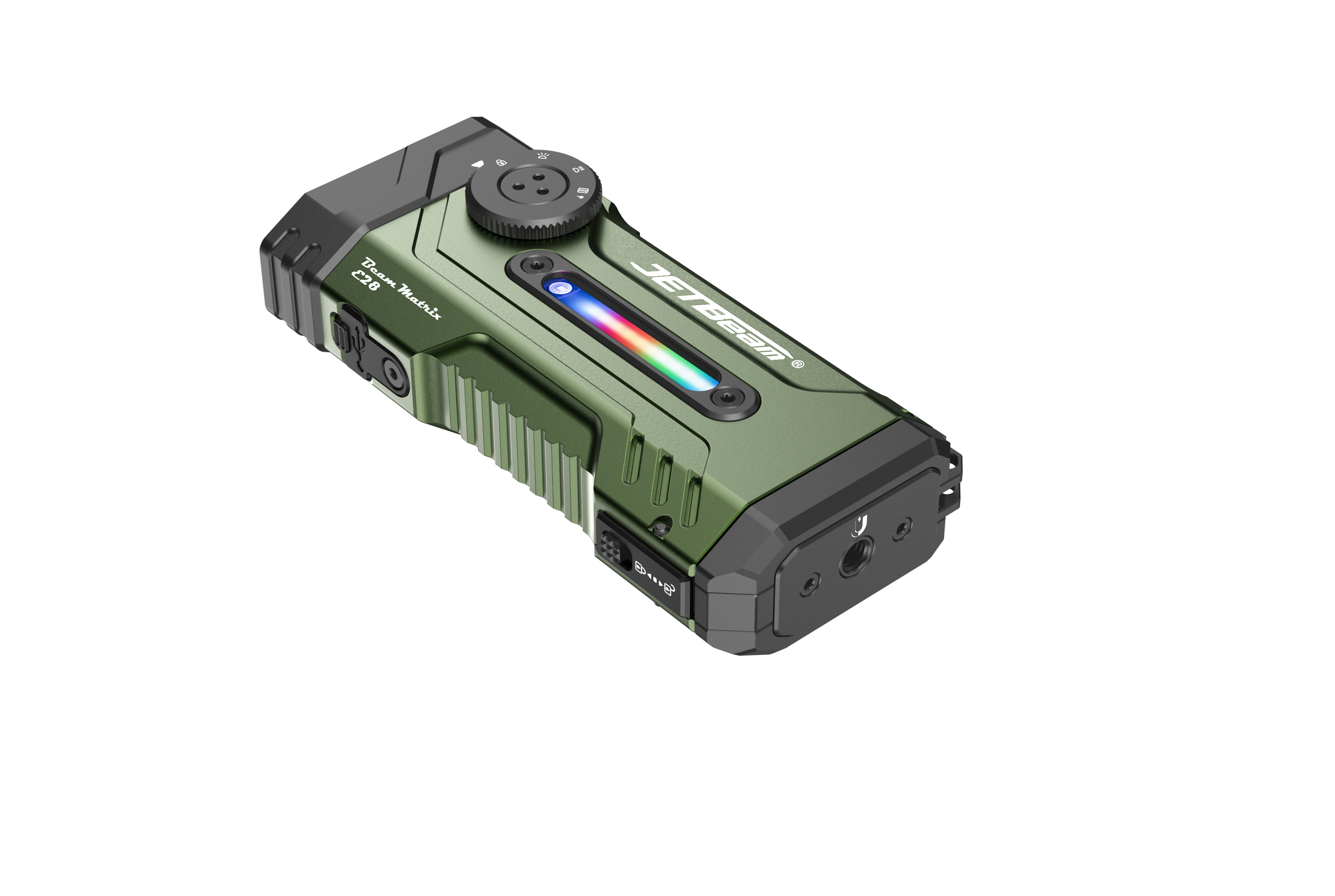 Jetbeam E28 3300 Lumens All in 1 Flashlight EDC RGB Laser Rechargeable