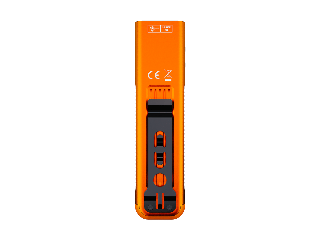 Fenix E06R Pro Orange Keychain Light with White, UV, & Red Laser Lights - 1600 Lumens