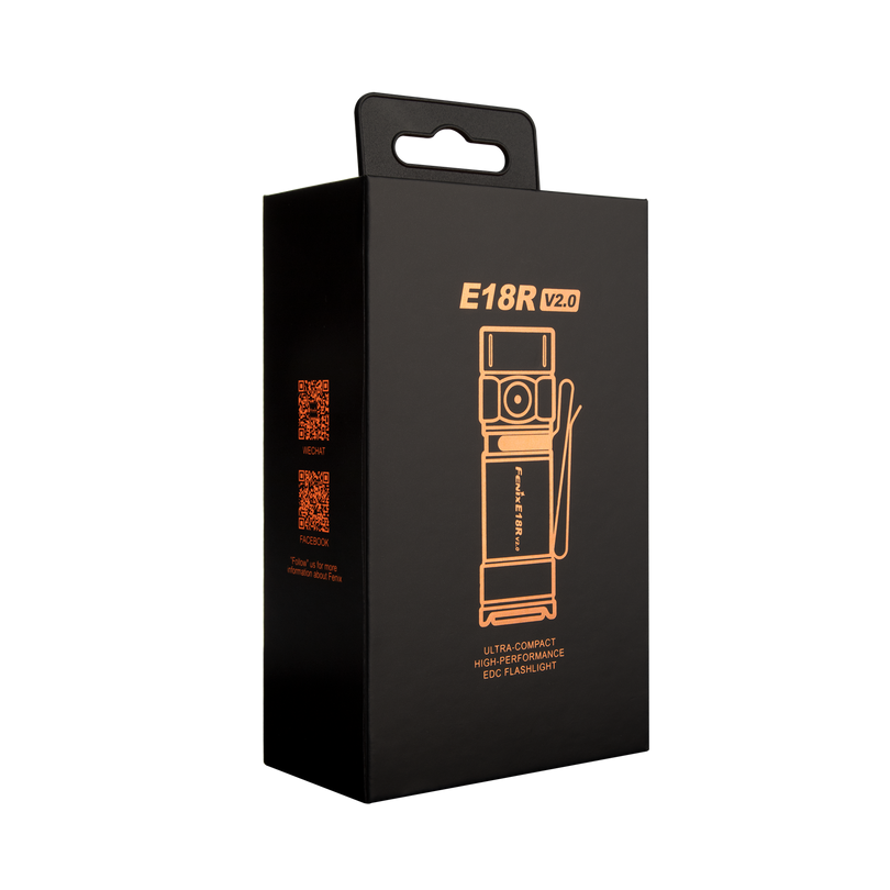 Fenix E18R V2 Rechargeable LED Mini Portable EDC Flashlight