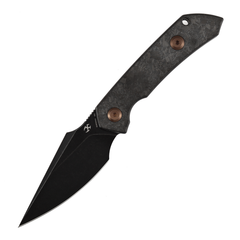 Kansept Fenrir G3034A1 D2 Blade Shred Carbon Fiber Handle Fixed Blade Knife