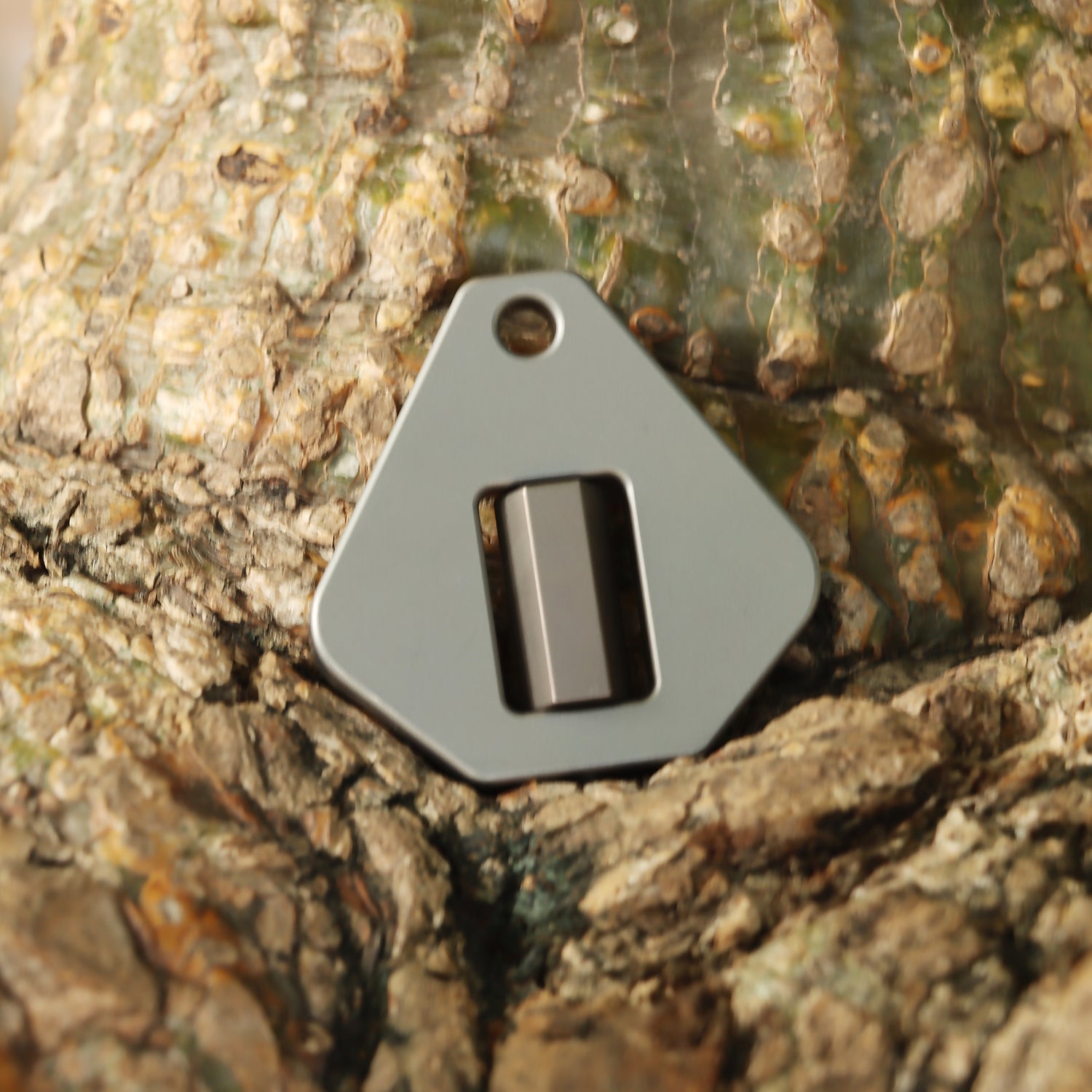 Kansept Titanium Twister G012A1 – Raw Ti with Antique Bronze Spinner EDC Fidget Tool for Everyday Stress Relief