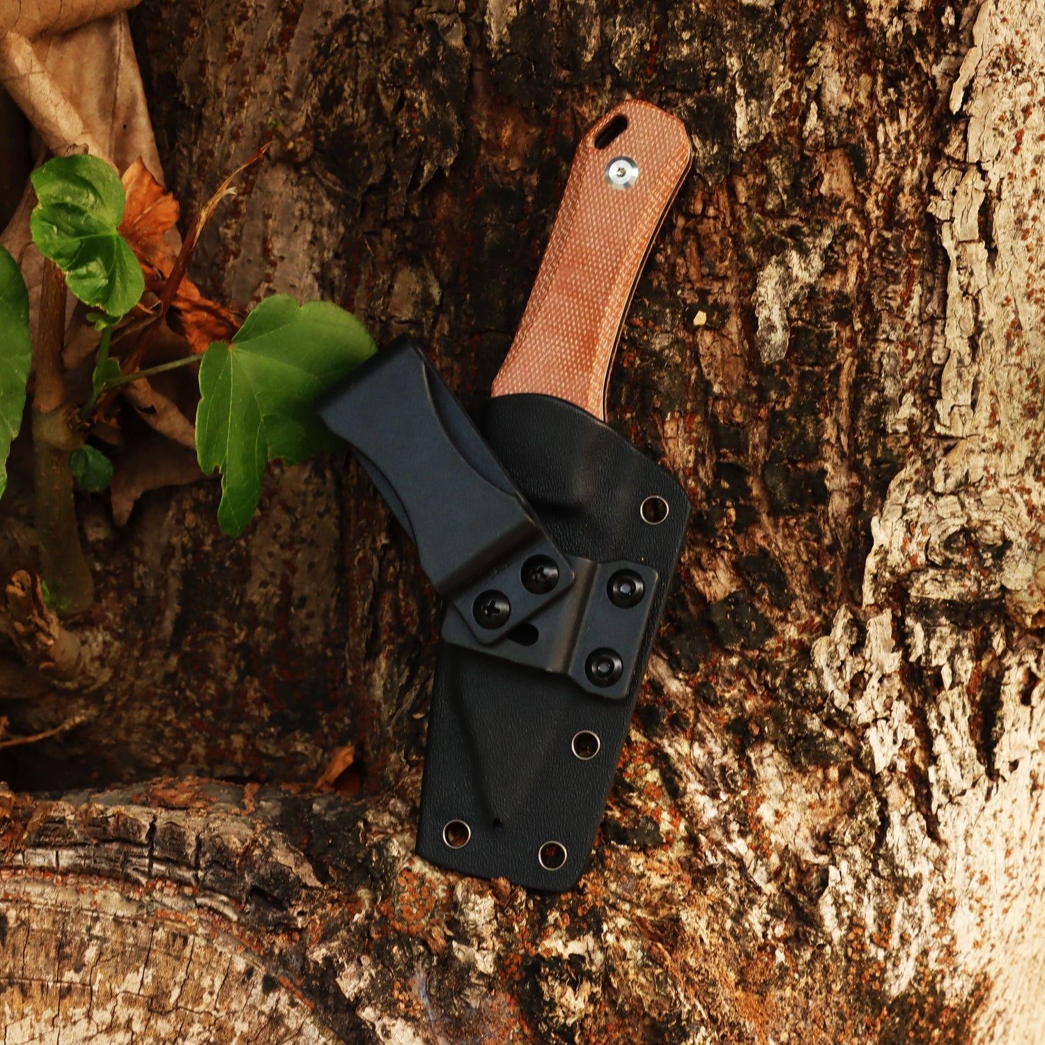 Tenable Loki G1058A5 Stonewashed D2 Blade Brown Micarta Handle Fixed Blade Knife
