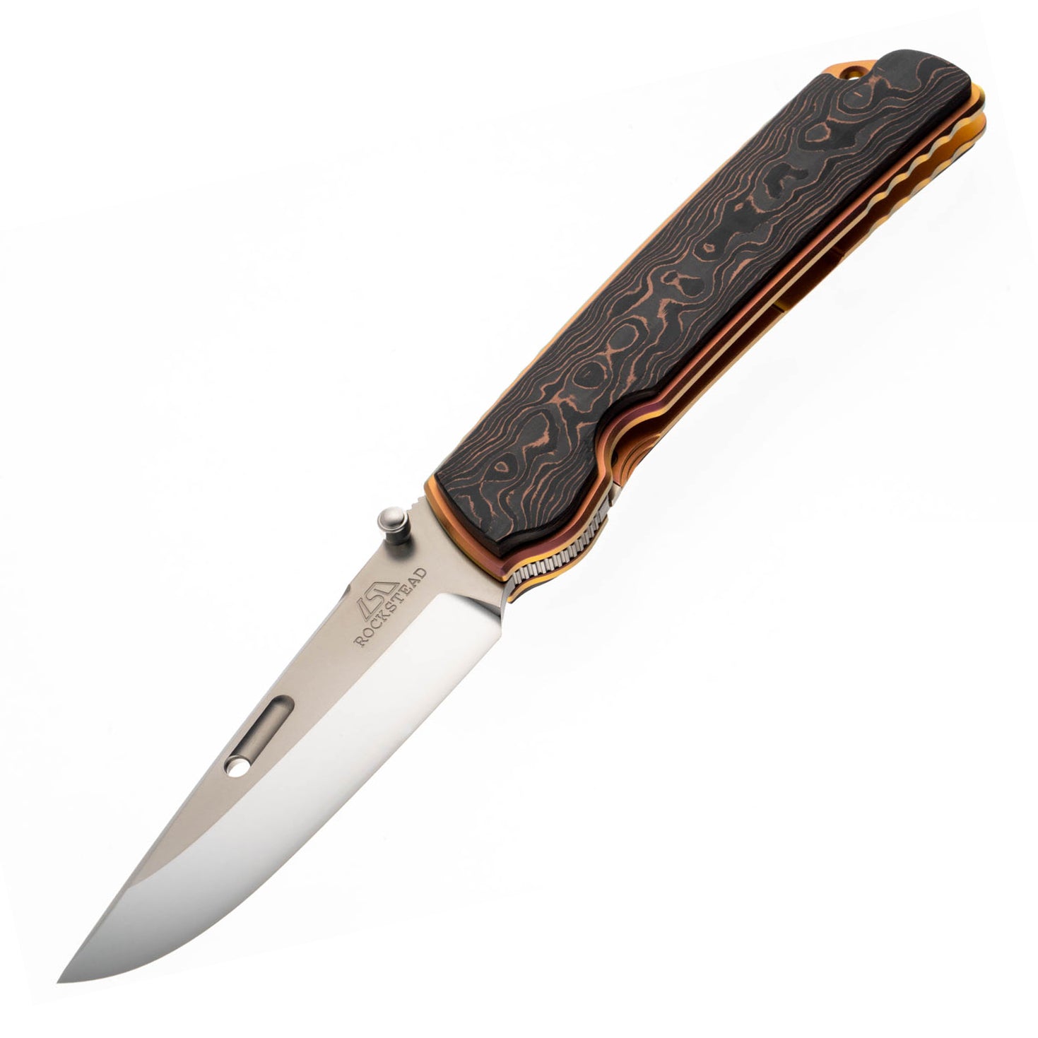 Rockstead HIGOⅡ X-FCF-ZDP (CC) Japanese Folding Knife with Honzukuri Convex Blade